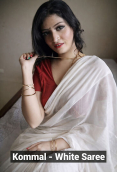 White Saree N#de Model Kommal Private App Hot Video